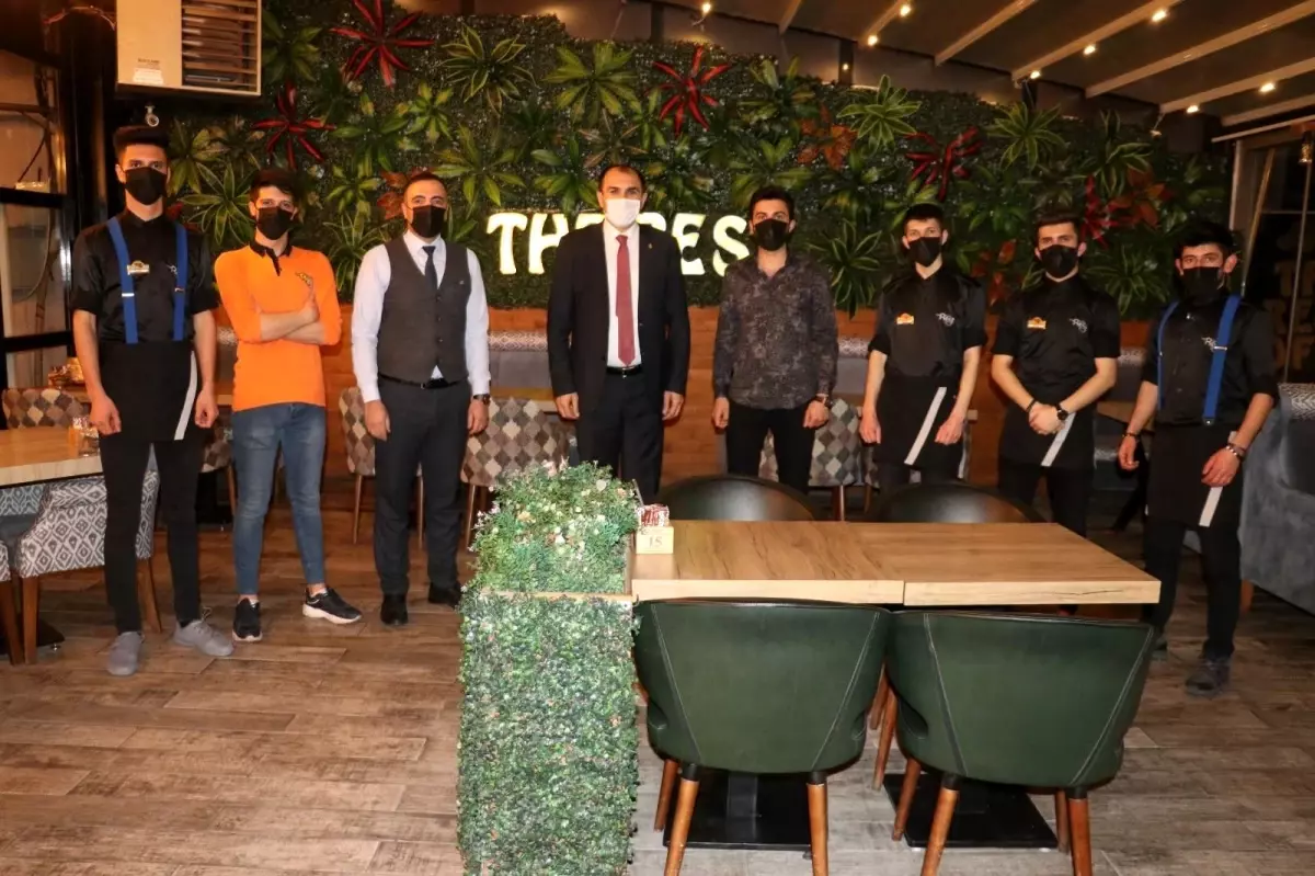 Başkan Berge'den kafe ve restoranlara ziyaret