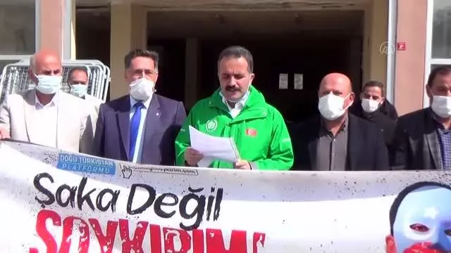 Çin'in Doğu Türkistan politikaları protesto edildi Çin'in Doğu Türkistan politikaları protesto edildi