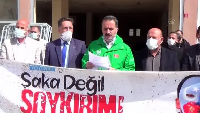 Çin'in Doğu Türkistan politikaları protesto edildi Çin'in Doğu Türkistan politikaları protesto edildi