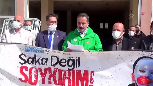 Çin'in Doğu Türkistan politikaları protesto edildi Çin'in Doğu Türkistan politikaları protesto edildi