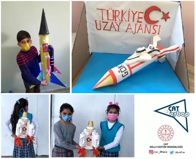 Çocuklar hayallerindeki uzay araçlarını tasarladı Çocuklar hayallerindeki uzay araçlarını tasarladı
