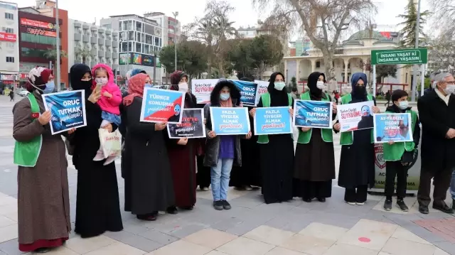 Denizli'de STK'lardan Doğu Türkistan'daki soykırıma kınama ü
