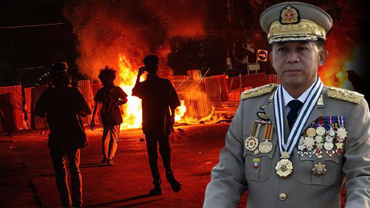 Myanmar'da darbe karşıtı grup polis merkezini ele geçirdi! Yönetime el koyan ordu bir aylık ateşkes ilan etti