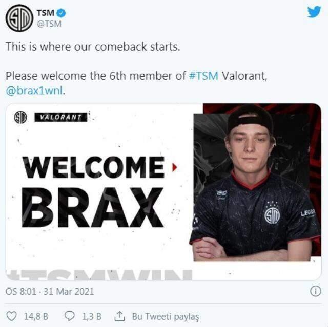 TSM, Valorant takımının altıncı ismi belli oldu! Oyuncu sıkıntılı geçmişiyle dikkat çekiyor! TSM, Valorant takımının altıncı ismi belli oldu! Oyuncu sıkıntılı geçmişiyle dikkat çekiyor!