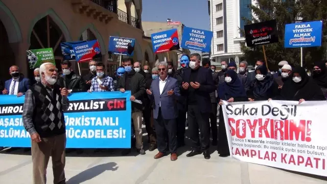 Denizli'de STK'lardan Doğu Türkistan'daki soykırıma kınama ü