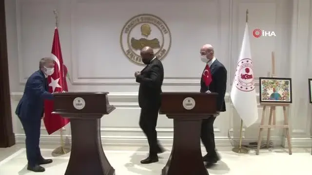 Bakan Soylu, Gine Bissaulu mevkidaşı Cande'yi kabul etti Bakan Soylu, Gine Bissaulu mevkidaşı Cande'yi kabul etti