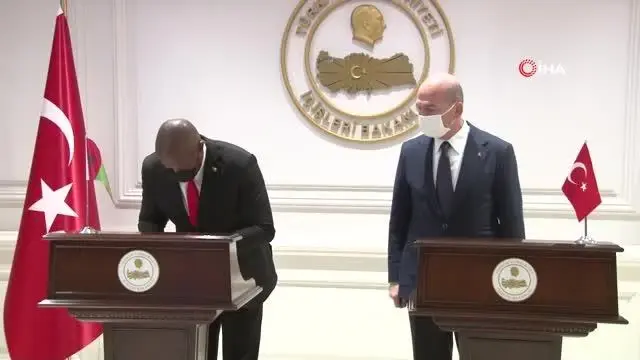 Bakan Soylu, Gine Bissaulu mevkidaşı Cande'yi kabul etti Bakan Soylu, Gine Bissaulu mevkidaşı Cande'yi kabul etti
