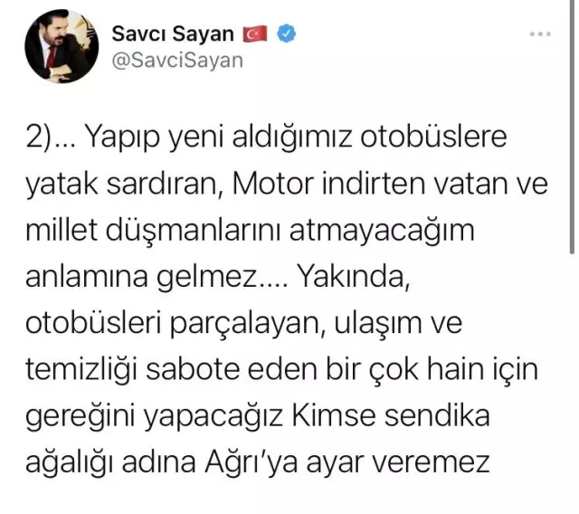 Başkan Sayan: 'Kimse sendika ağalığı adına Ağrı'ya ayar veremez' Başkan Sayan: 'Kimse sendika ağalığı adına Ağrı'ya ayar veremez'