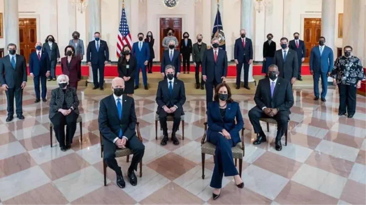 Biden ilk Kabine toplantısını gerçekleştirdi! Çekildikleri fotoğrafta birden fazla dikkat çeken detay var