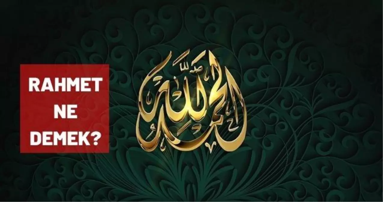 Rahmet ne demek? TDK 'ya göre rahmet nedir?