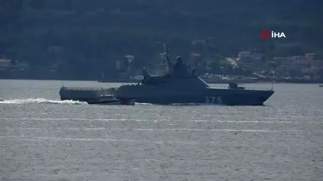Rus savaş gemisi 'Dmitry Rogachev' Çanakkale Boğazı'ndan geçti Rus savaş gemisi 'Dmitry Rogachev' Çanakkale Boğazı'ndan geçti
