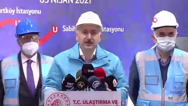 Bakan Karaismailoğlu, Sabiha Gökçen Havalimanı Metro Projesi'nin ilk ray kaynak törenine katıldı