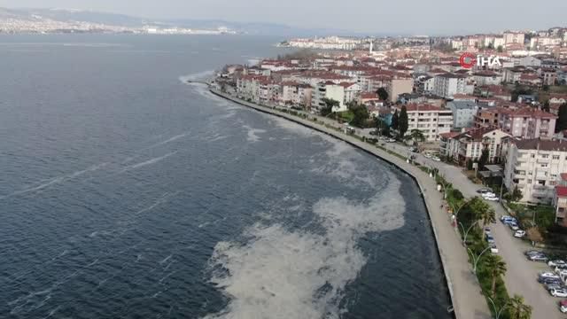 deniz salyasi izmit korfezi ni beyaza burudu 14040573 o