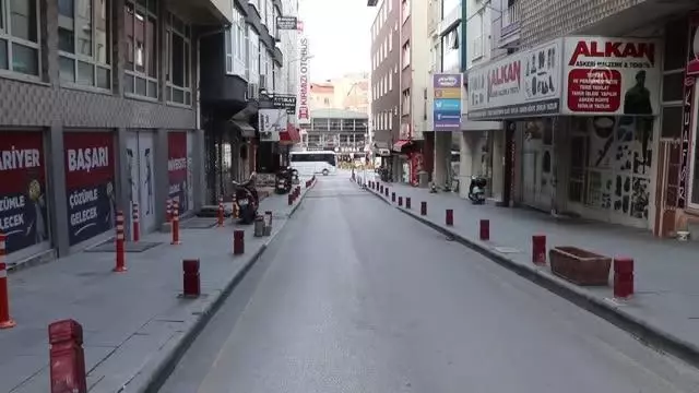 Sokağa çıkma kısıtlaması nedeniyle sessizlik hakim Sokağa çıkma kısıtlaması nedeniyle sessizlik hakim