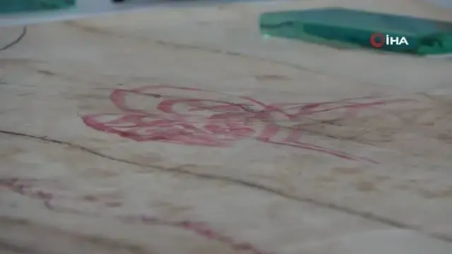 Tesadüfen bulunan padişah fermanının restorasyonu tamamlandı Tesadüfen bulunan padişah fermanının restorasyonu tamamlandı