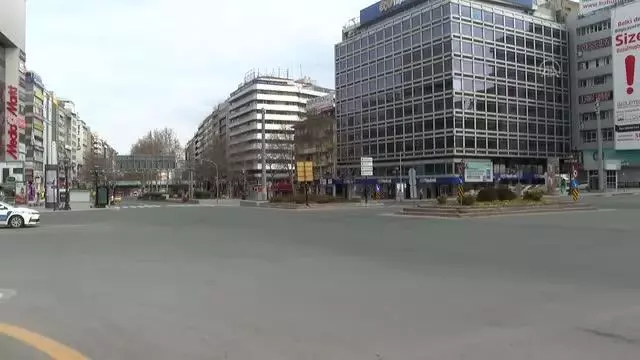 Cadde ve sokaklarda sessizlik hakim Cadde ve sokaklarda sessizlik hakim
