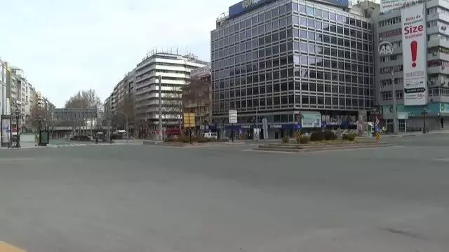 Cadde ve sokaklarda sessizlik hakim Cadde ve sokaklarda sessizlik hakim