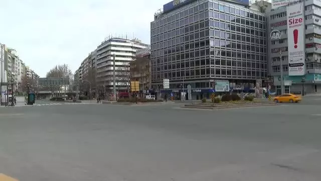 Cadde ve sokaklarda sessizlik hakim Cadde ve sokaklarda sessizlik hakim