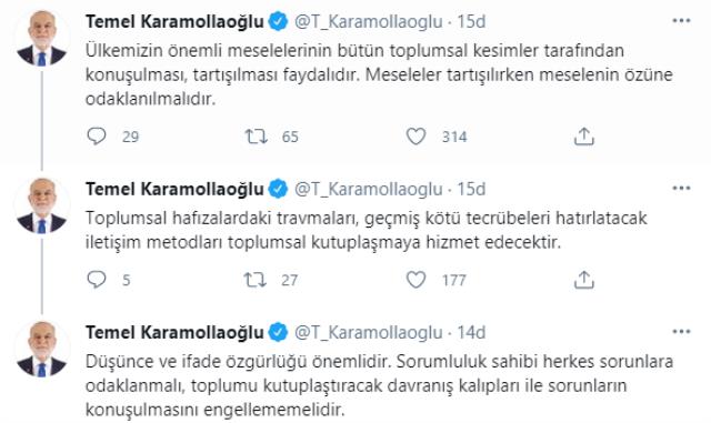 Temel Karamollaoğlu'ndan emekli amirallerin bildirisine ilişkin açıklama: Toplumsal kutuplaşmaya hizmet edecektir