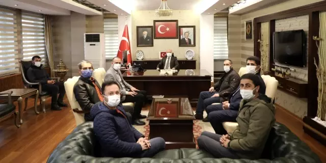AÇGC'den Vali Varol'a ziyaret AÇGC'den Vali Varol'a ziyaret