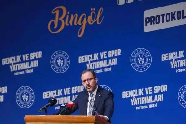 SPOR Bakan Kasapoğlu, Bingöl'e yapılacak gençlik ve spor yatırımlarını açıkladı