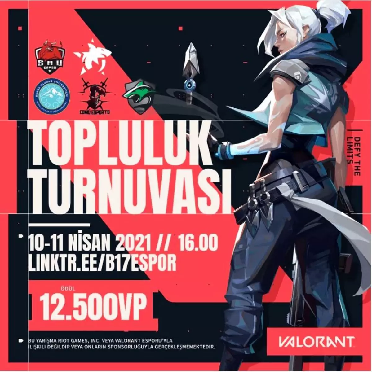 Doğu Güney Marmara Valorant Turnuvası 10-11 Nisan tarihlerinde düzenleniyor