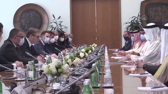 Son dakika haberi! Sırbistan Cumhurbaşkanı Aleksandar Vucic, Bahreyn heyetini kabul etti