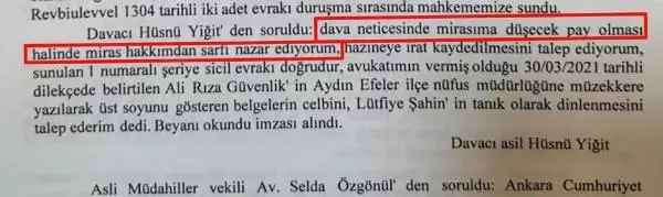 5 milyar dolarlık arazi davasında, miras hakkından vazgeçti 5 milyar dolarlık arazi davasında, miras hakkından vazgeçti