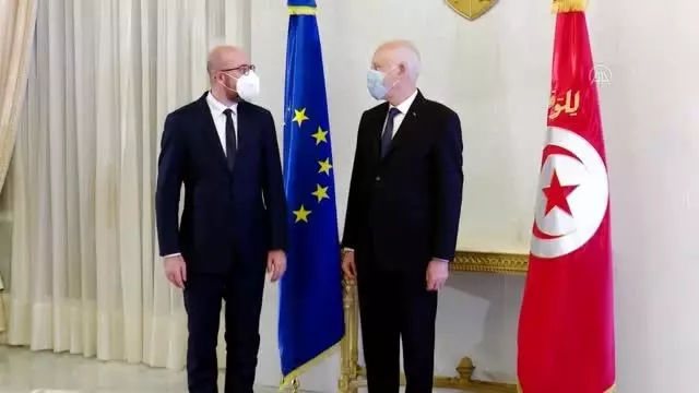 AB Konseyi Başkanı Charles Michel, Tunus'ta AB Konseyi Başkanı Charles Michel, Tunus'ta