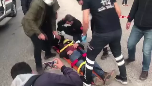 ADIYAMAN MOTOSİKLET YAYALARA ÇARPTI 4 YARALI ADIYAMAN MOTOSİKLET YAYALARA ÇARPTI 4 YARALI