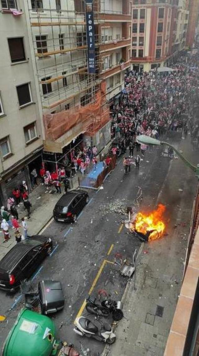 Fans plundered the city before the Basque derby, clashed with the police!  Here are the moments