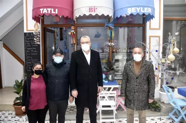 Başkan Özkan'dan esnaf ziyareti Başkan Özkan'dan esnaf ziyareti