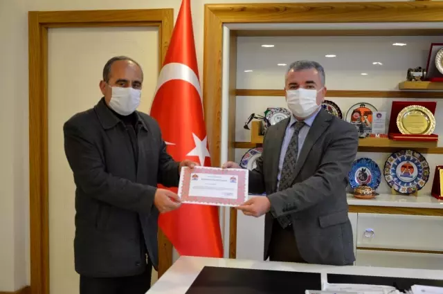 Başkandan gassallara teşekkür belgesi Başkandan gassallara teşekkür belgesi