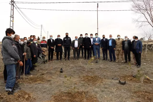 Çat'ta Yavi Şehitleri için 33 fidan dikildi Çat'ta Yavi Şehitleri için 33 fidan dikildi