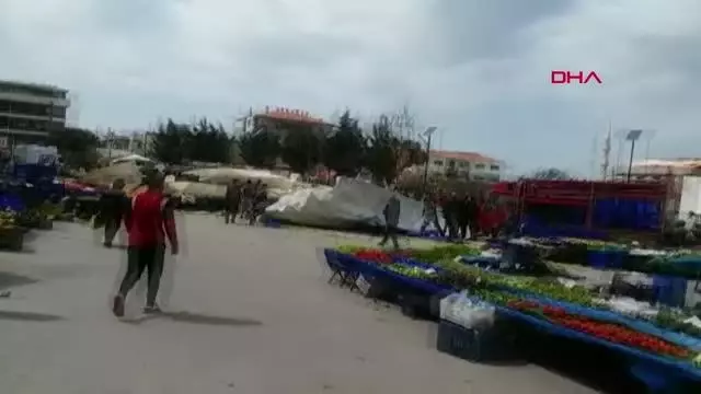 ÇATI, PAZAR YERİNİN ÜZERİNE UÇTU ÇATI, PAZAR YERİNİN ÜZERİNE UÇTU