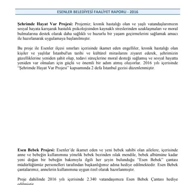 Esenler Belediyesi, ''Esen Bebek' yalan çıktı' haberlerini faaliyet raporu ve fotoğraflarla yalanladı Esenler Belediyesi, ''Esen Bebek' yalan çıktı' haberlerini faaliyet raporu ve fotoğraflarla yalanladı
