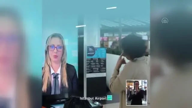 İstanbul Havalimanı'nda işaret dili mobil hizmeti İstanbul Havalimanı'nda işaret dili mobil hizmeti