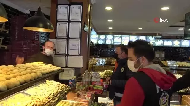 Kartal'da iş yerlerinde korona virüs denetimi Kartal'da iş yerlerinde korona virüs denetimi