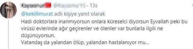 'Kovid yalanına inanmıyorum' diyen Murat Kekilli sosyal medyayı ikiye böldü 'Kovid yalanına inanmıyorum' diyen Murat Kekilli sosyal medyayı ikiye böldü