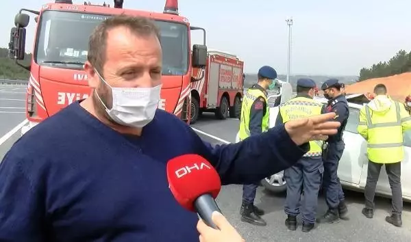 KUZEY MARMARA OTOYOLU'NDA GİŞELERDE KAMYONA ÇARPAN OTOMOBİL KAMERADA KUZEY MARMARA OTOYOLU'NDA GİŞELERDE KAMYONA ÇARPAN OTOMOBİL KAMERADA