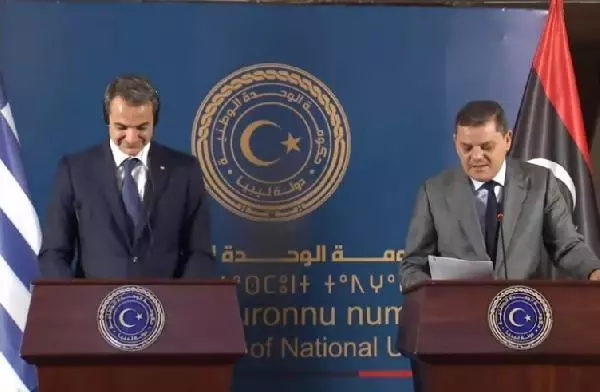 Libya Başbakanı, 'Ankara ile imzalanan anlaşma devam edecek' dedi, Miçotakis'in yüzü şekilden şekle girdi Libya Başbakanı, 'Ankara ile imzalanan anlaşma devam edecek' dedi, Miçotakis'in yüzü şekilden şekle girdi