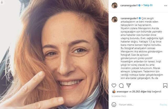 Meme kanseri teşhisi konulan Canan Ergüder'den ilk açıklama Meme kanseri teşhisi konulan Canan Ergüder'den ilk açıklama