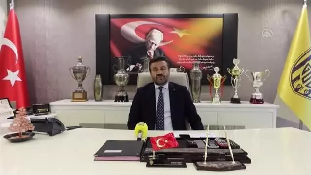 MKE Ankaragücü Kulübü Başkanı Fatih Mert, AA'nın 101. kuruluş yıl dönümünü kutladı MKE Ankaragücü Kulübü Başkanı Fatih Mert, AA'nın 101. kuruluş yıl dönümünü kutladı