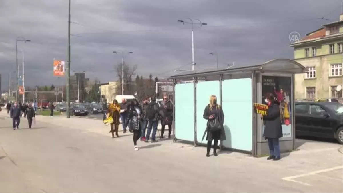 Son dakika haberleri: SARAYBOSNA - Bosna Hersek'te hükümetin salgınla mücadelede yetersiz kalması protesto edildi