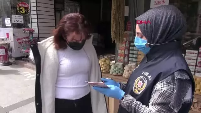 TOKAT'TA POLİS EKİPLERİ, KADES UYGULAMASINI TANITTI TOKAT'TA POLİS EKİPLERİ, KADES UYGULAMASINI TANITTI