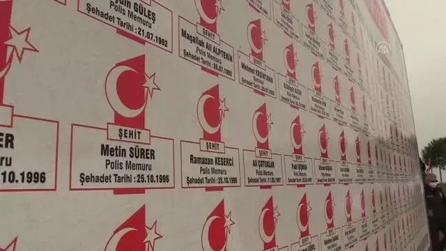 97 şehit polis için hatıra ormanı oluşturuldu 97 şehit polis için hatıra ormanı oluşturuldu