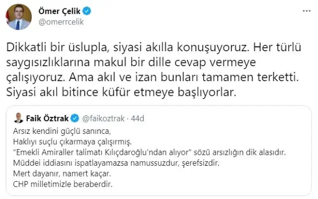 AK Parti'li Çelik: En büyük namussuzluk muhtıraya destek vermektir AK Parti'li Çelik: En büyük namussuzluk muhtıraya destek vermektir