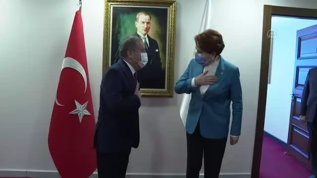 Akşener, Antalya Büyükşehir Belediye Başkanı Muhittin Böcek ile görüştü Akşener, Antalya Büyükşehir Belediye Başkanı Muhittin Böcek ile görüştü