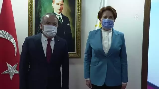 Akşener, Antalya Büyükşehir Belediye Başkanı Muhittin Böcek ile görüştü Akşener, Antalya Büyükşehir Belediye Başkanı Muhittin Böcek ile görüştü