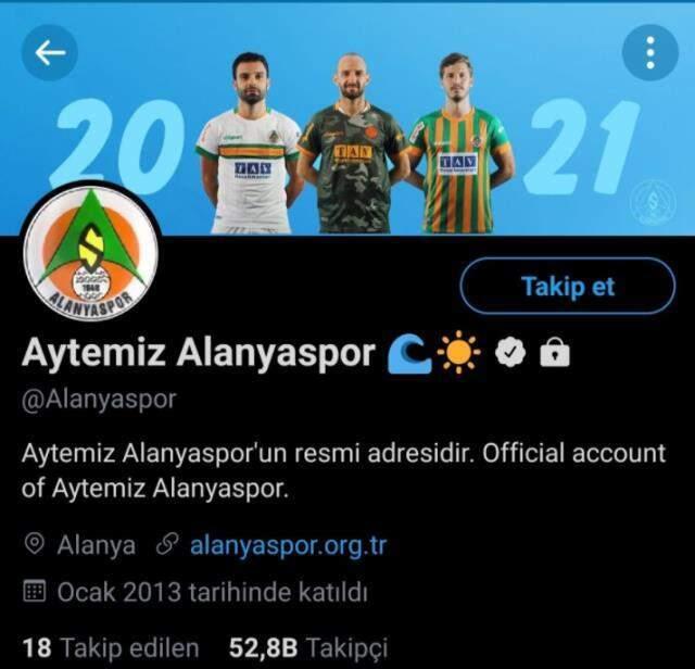 Alanyaspor protected its social media account after the match!